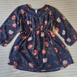 Isabel Maternity 3/4 Sleeve Floral Blouse